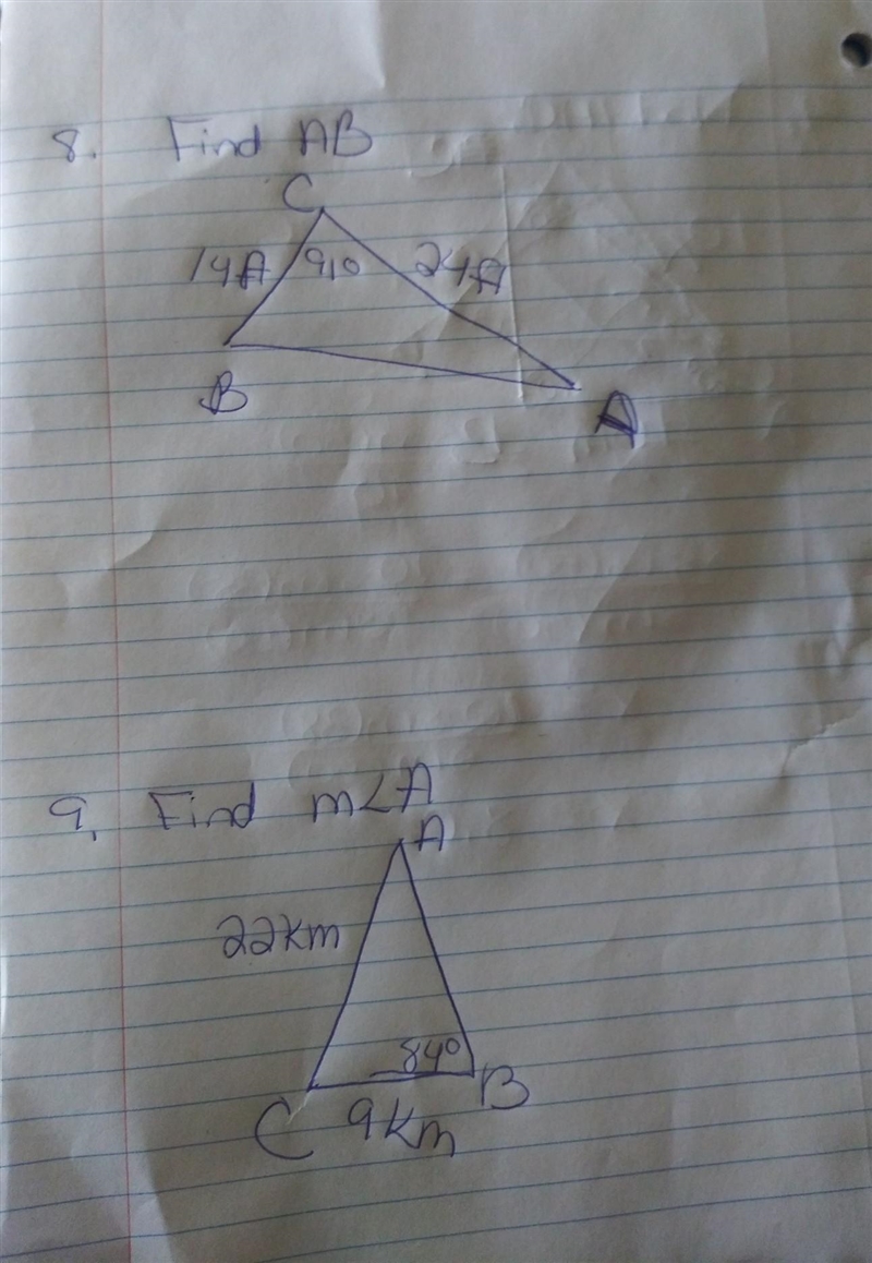 Using laws of Sines. Find the measurement indicated. Round your answers to the nearest-example-1