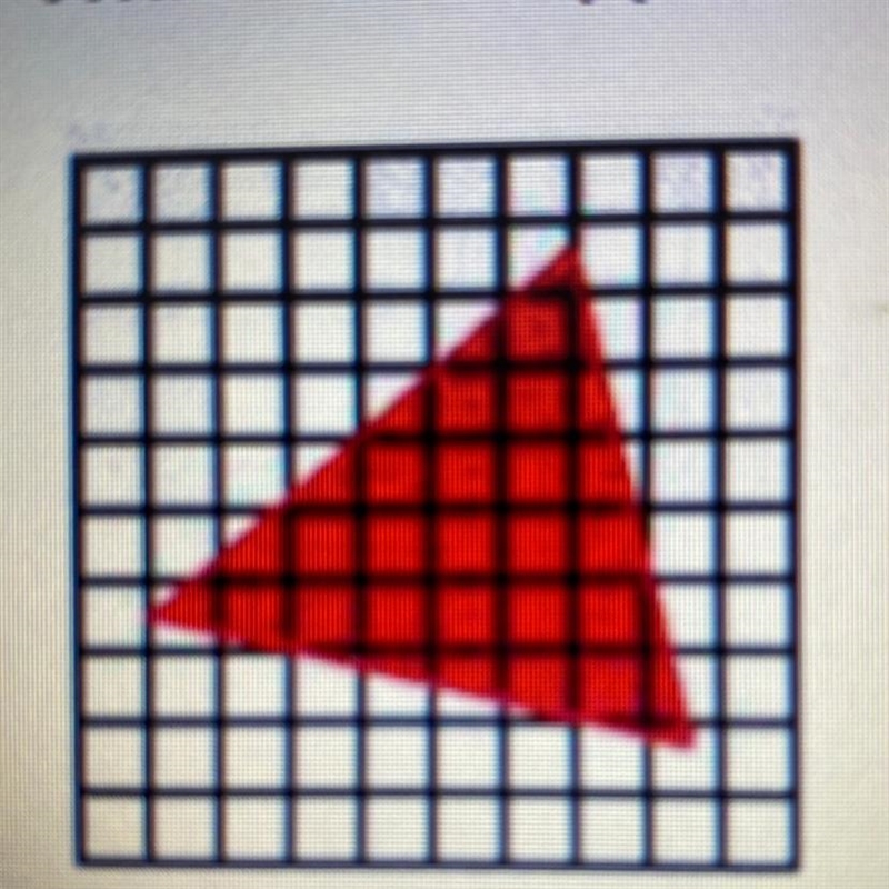 What is the approximate area of the triangle￼? A)12.5 B)18 C)21.5 D)31-example-1