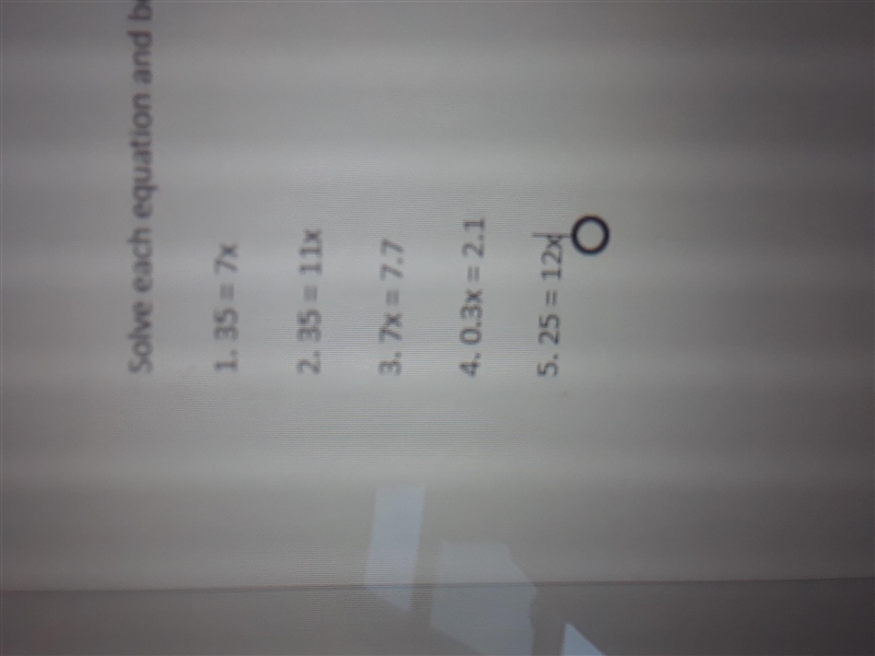 Solve each equation and be prepared to describe how you found the solution to each-example-1