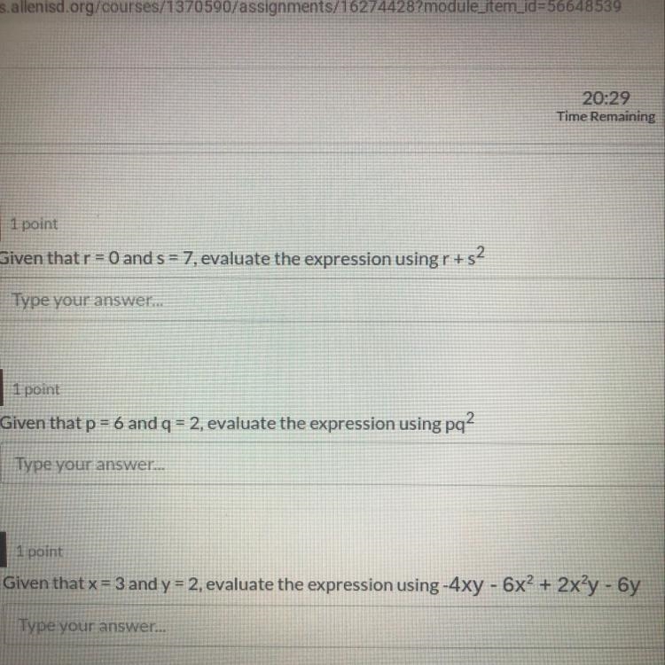 Can someone help me find the answer to these 3 problems if so thank you .-example-1