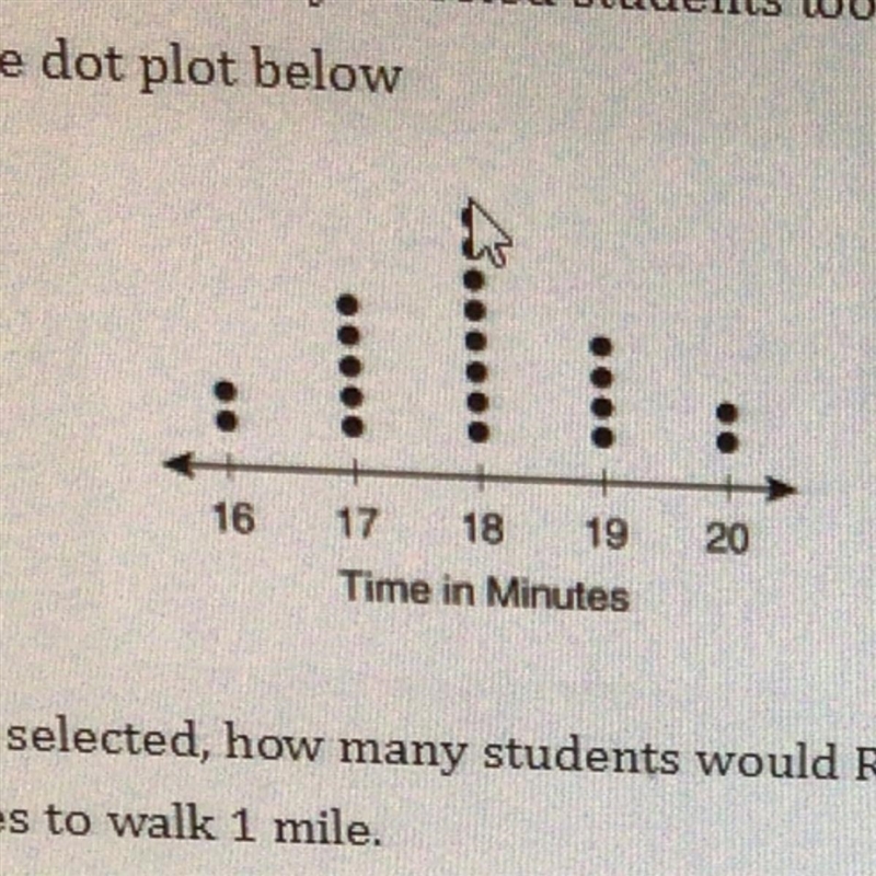 PLSS HELPPPP Reggie recorded how longRandomly selected her to walk 1 mile. He recorded-example-1