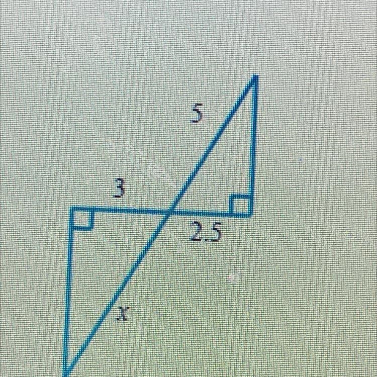 Find the length x please thank you-example-1