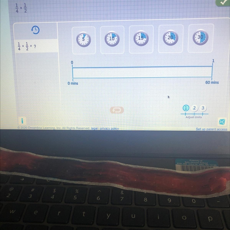 Use the bar model to add these fractions-example-1