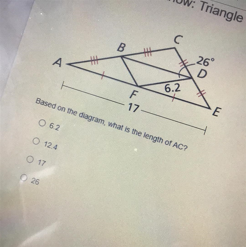 Based on the diagram what is the length of AC?-example-1