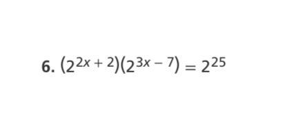 Solve the equation (2^2x +2) (2^3x -7)= 2^25-example-1