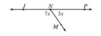 Supplementary angles add to? Advanced: Write an equation and solve for x in the diagram-example-1