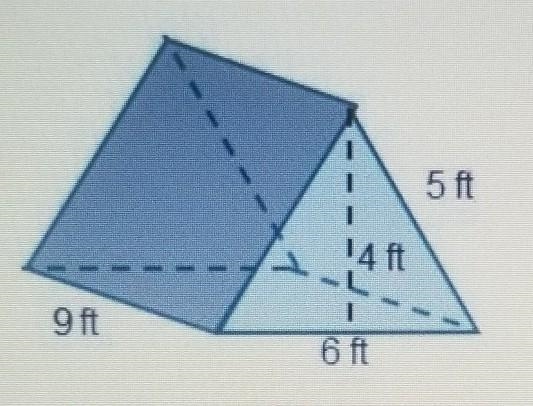 What is the surface area of the triangular prism? ​-example-1