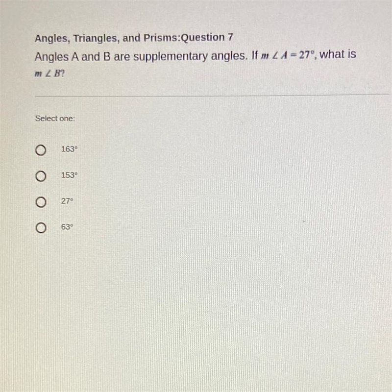 HELP!!! angles A and B are supplementary angles.-example-1