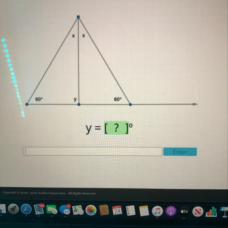 What is the value of y? please help !!-example-1