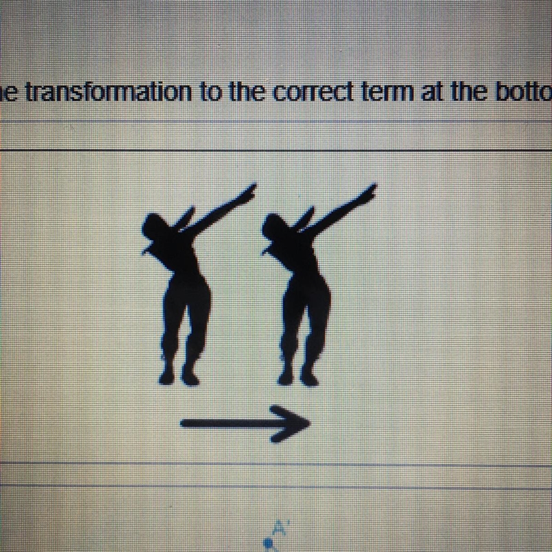 What is the transformation! reflection, rotation, translation, none of them !-example-1