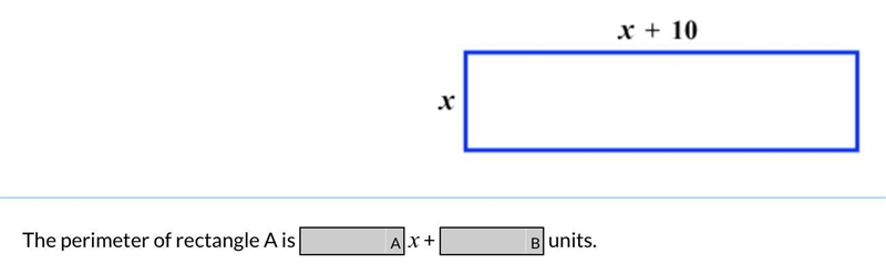 Find the perimeter of the rectangle. Write your answer in the simplest form by combining-example-1