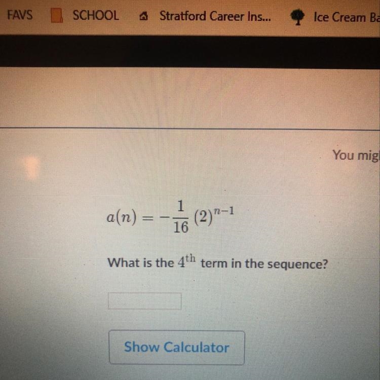 What is the 4th term in the sequence ?-example-1