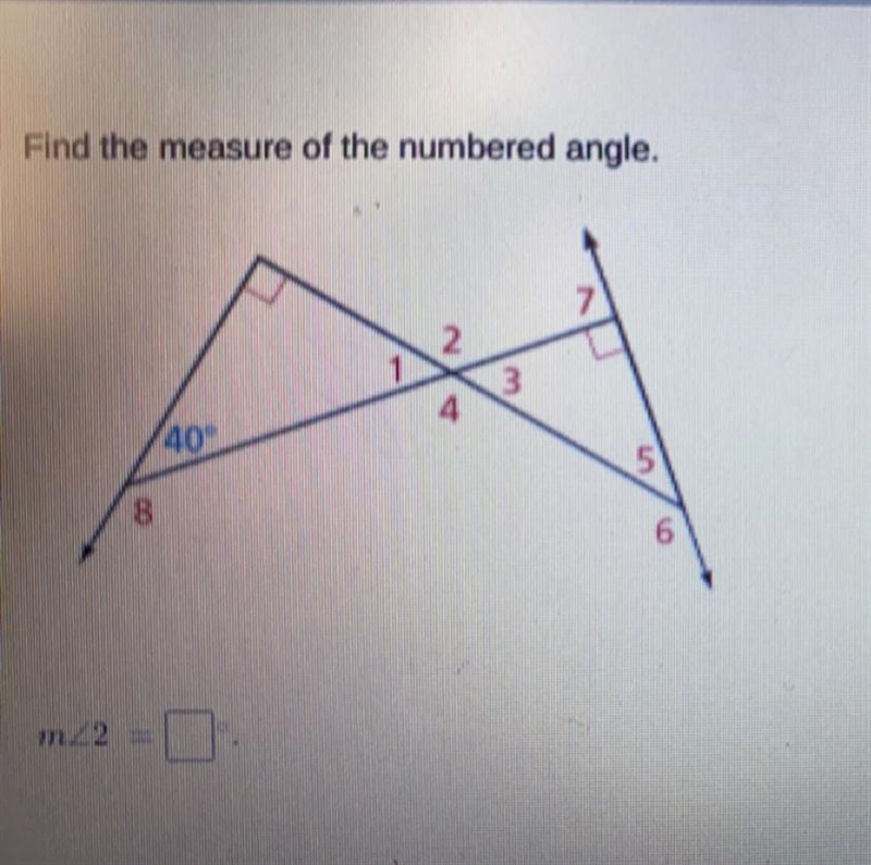 Find the measure of angle 2-example-1