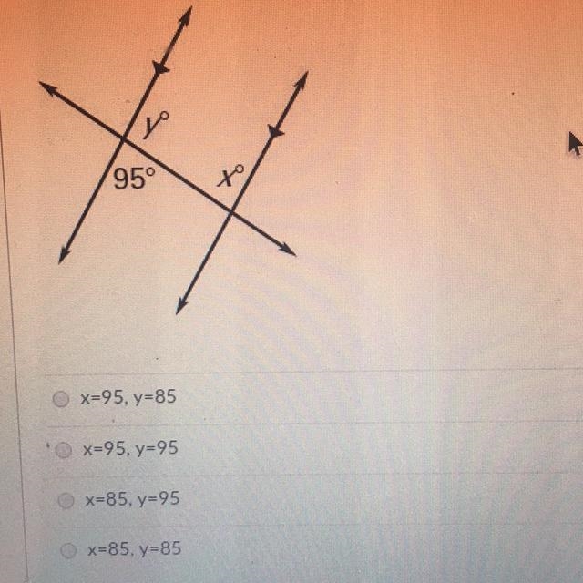 Find the values of x and y-example-1