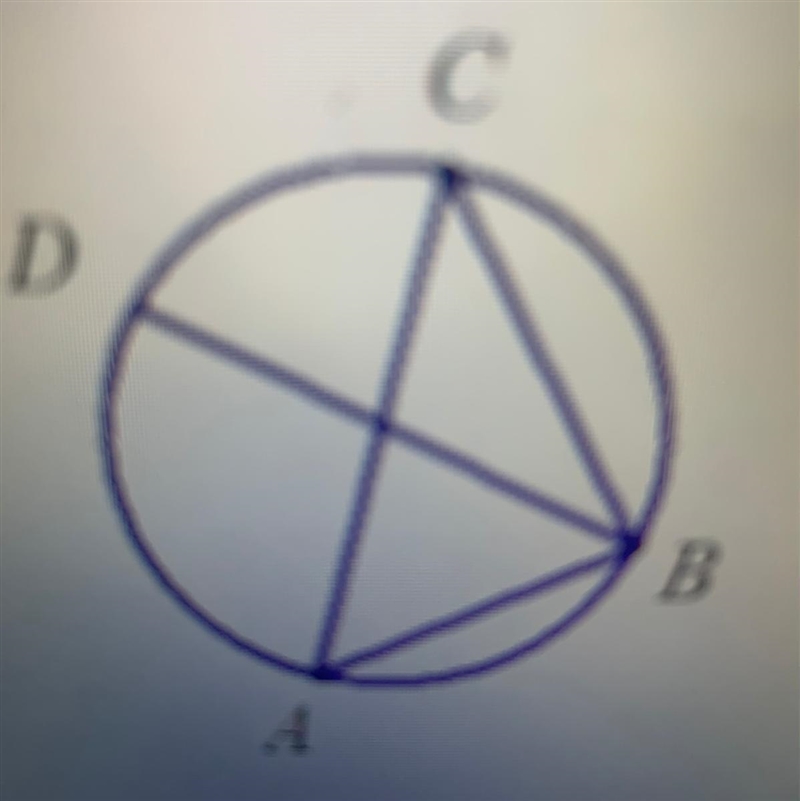 Given that AC is a diameter of the circle above and that mŁABD= 649, find m2DBC. A-example-1