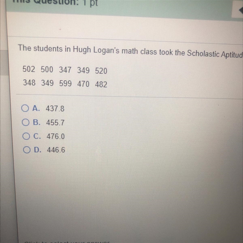 What’s the mean of all the scores ?-example-1