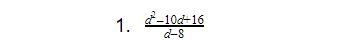 Simplify the following rational expression and state for what values they are undefined-example-1