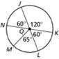 What is the measure of Arc NM? a: 55 b: 60 c: 120 d: 125 please help ive been stuck-example-1