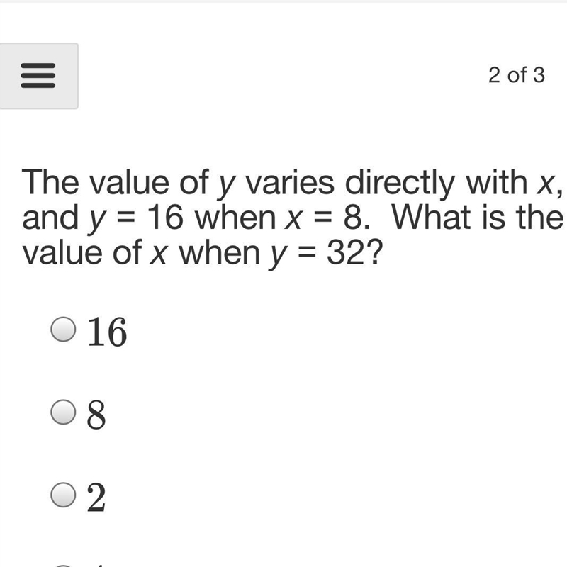 What is the value of x when y=31-example-1