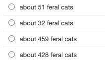 The function f(x) = 50(0.952)x, where x is the time in years, models a declining feral-example-1