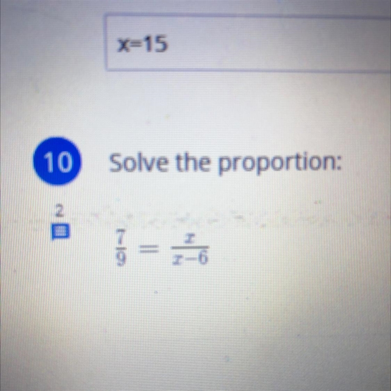 Solve the proportion-example-1