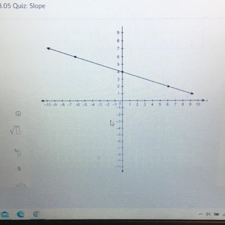 What is the slope of the line graph-example-1