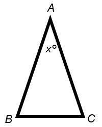 In the given triangle, AB is Congruent to AC and has a measure of 67 Degrees. What-example-1