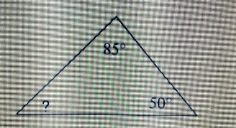 Find the measure of the missing angle-example-1