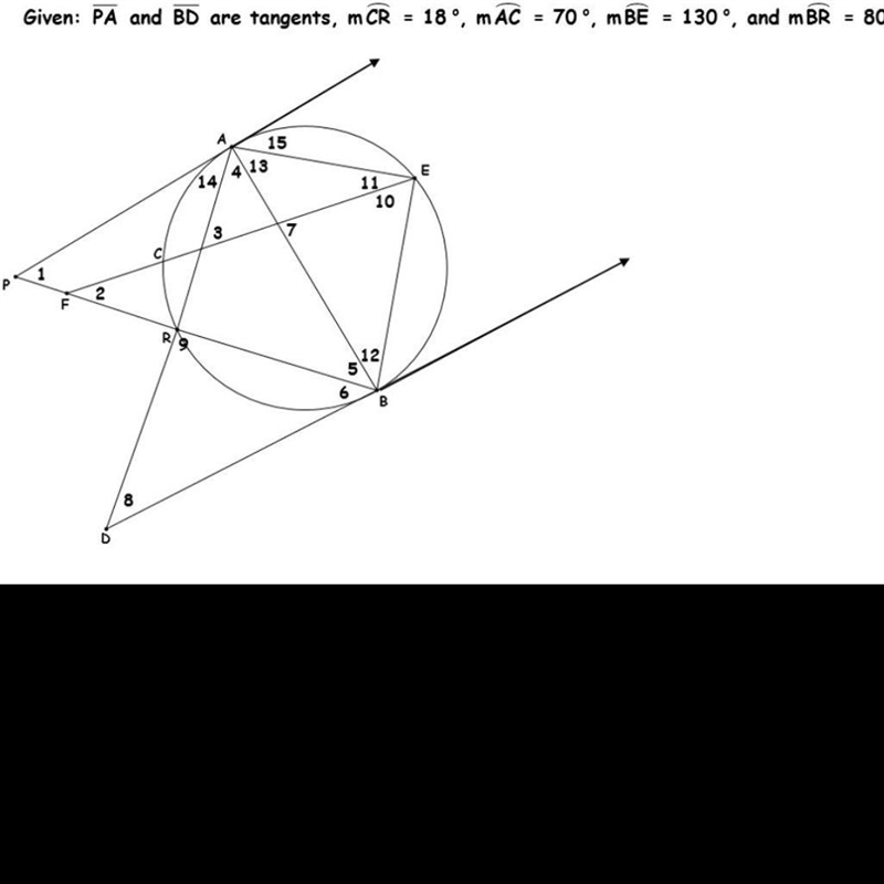 please help ! Find all the missing angel measures in angel 1,4,7,10,13 the picture-example-1