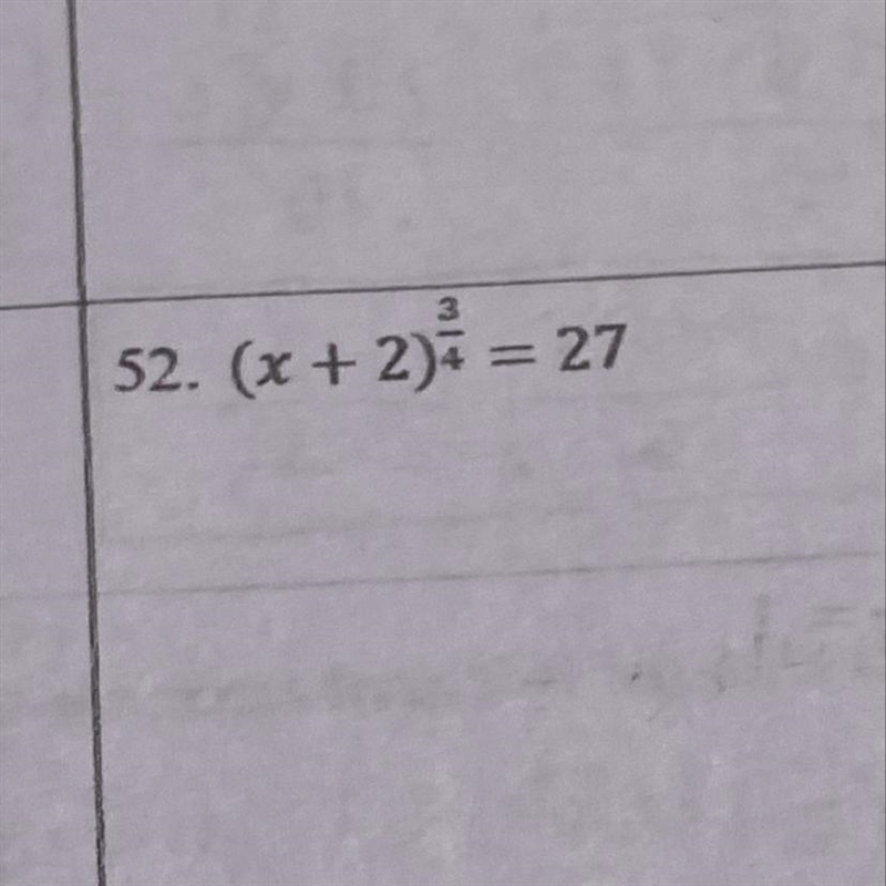 (x+2)^3/4=27. Solve for x.-example-1