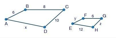 22 POINTS!!!! The polygons below are similar. Find the value of x. 4.5 7.5 12 16-example-1