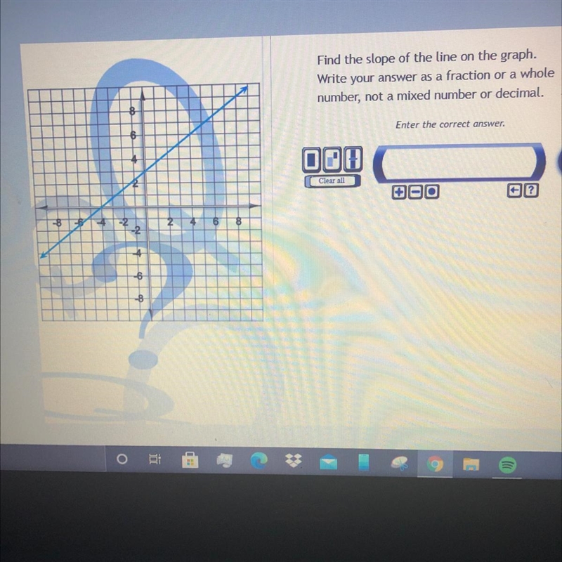 Please help if you can!Find the slope of the line on the graph. Write your answer-example-1