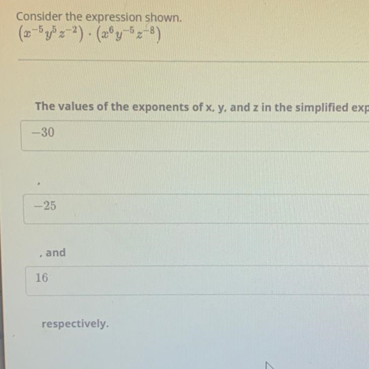 I need help with this problem. Do I multiply exponents or add them?-example-1