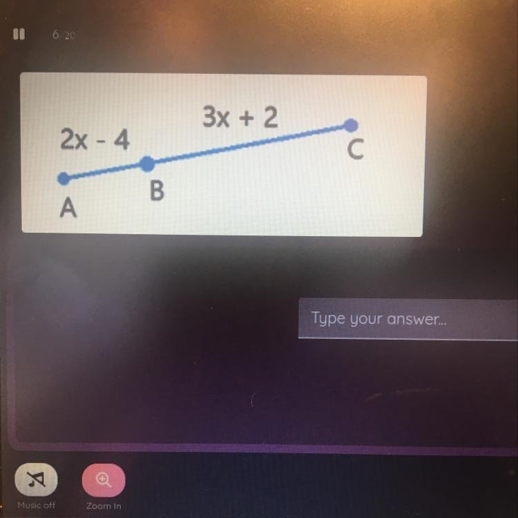 Solve for x if AC =33-example-1