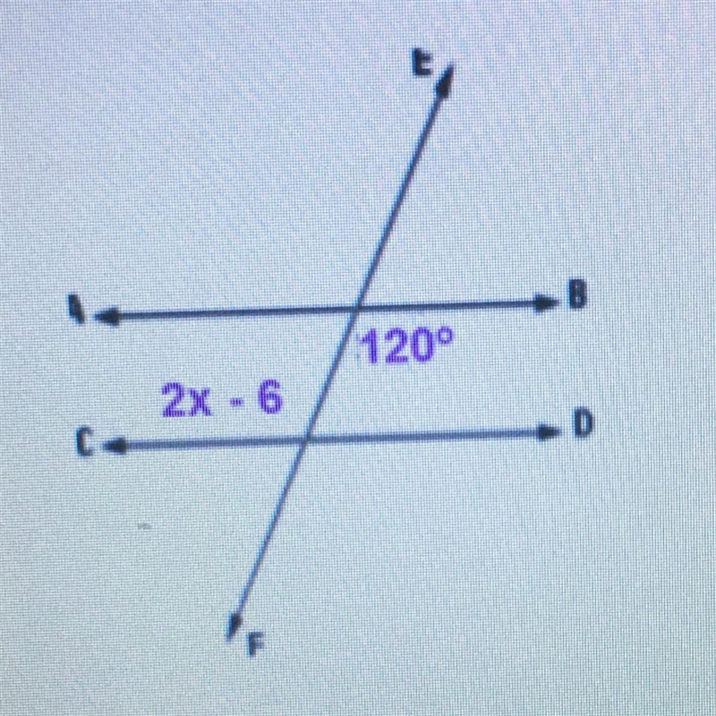 Use the picture to solve for x-example-1