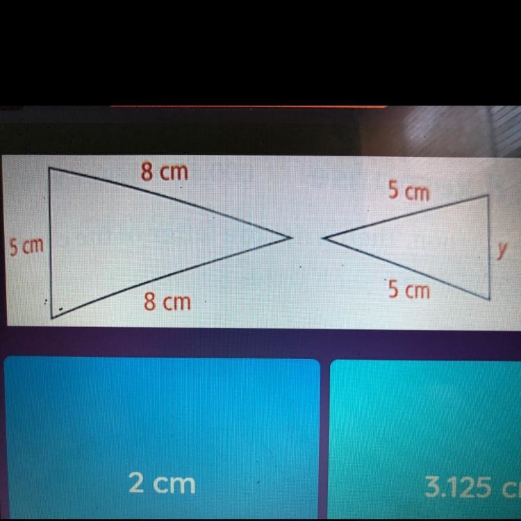 The figures are similar. Find the missing length.-example-1