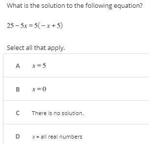 Multiple Choice! What is the solution to the following equation?-example-1