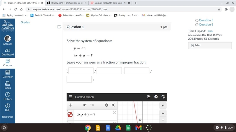 Leave your answers as a fraction or improper fraction.-example-1