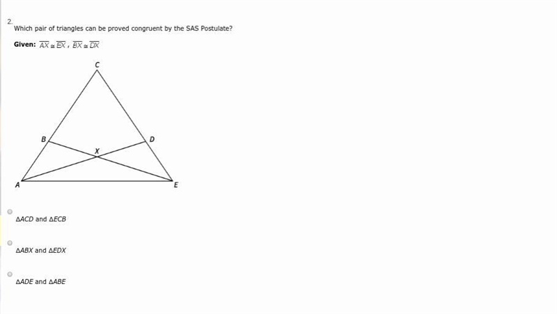 Can anyone help me with this plz Which pair of triangles can be proved congruent by-example-1