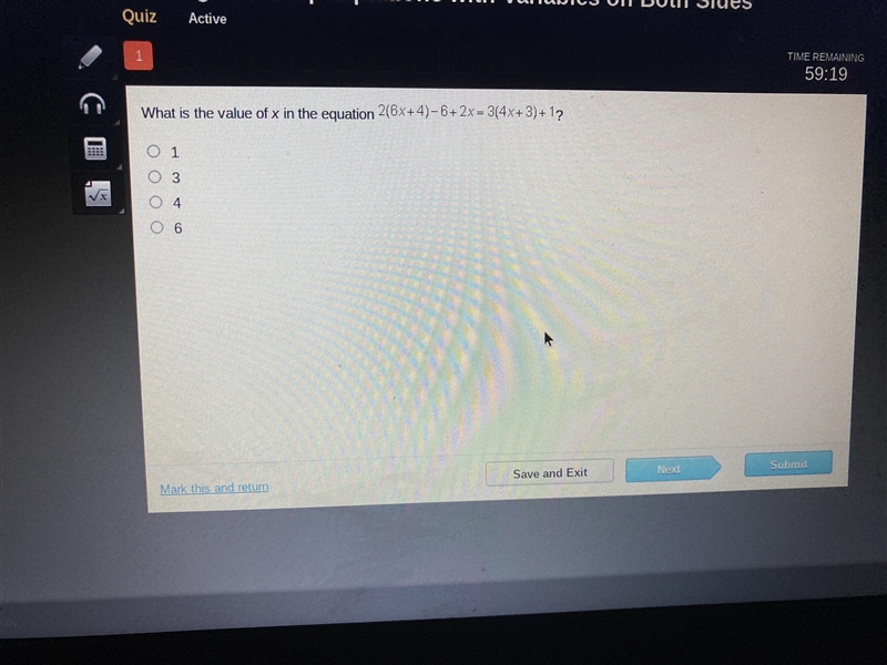 What is the value of x the equation 1,3,4,6-example-1