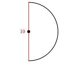 PLZ PLZ HELP QUICK VERY QUICK PLZ PLZ Find the area of the semicircle. Either enter-example-1