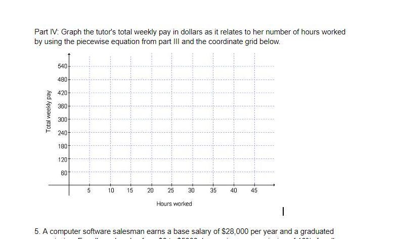 4. A math tutor makes $12 an hour for the first 40 hours she works during a week and-example-1