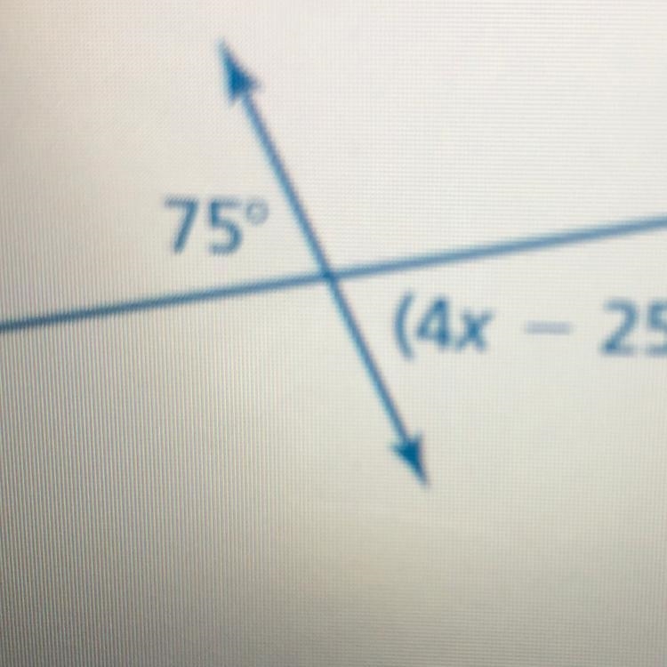 Tell whether the angles are adjacent or vertical. Then find the value of \(xl).2-example-1