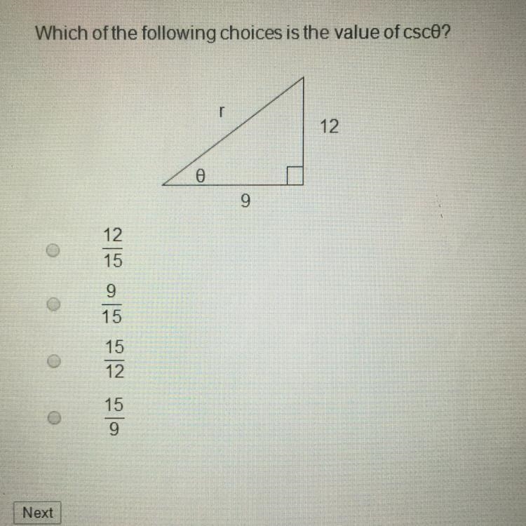 How do I solve for the value of csc0 ?-example-1