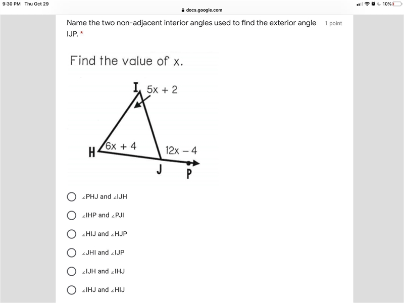 Find the value of x ?-example-1