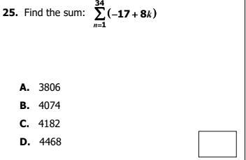 Find the sum: 34∑n=1(-17+8k)-example-1