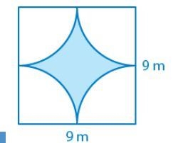 Find the area of the shaded region. Round your answer to the nearest tenth. Help!! Please-example-1