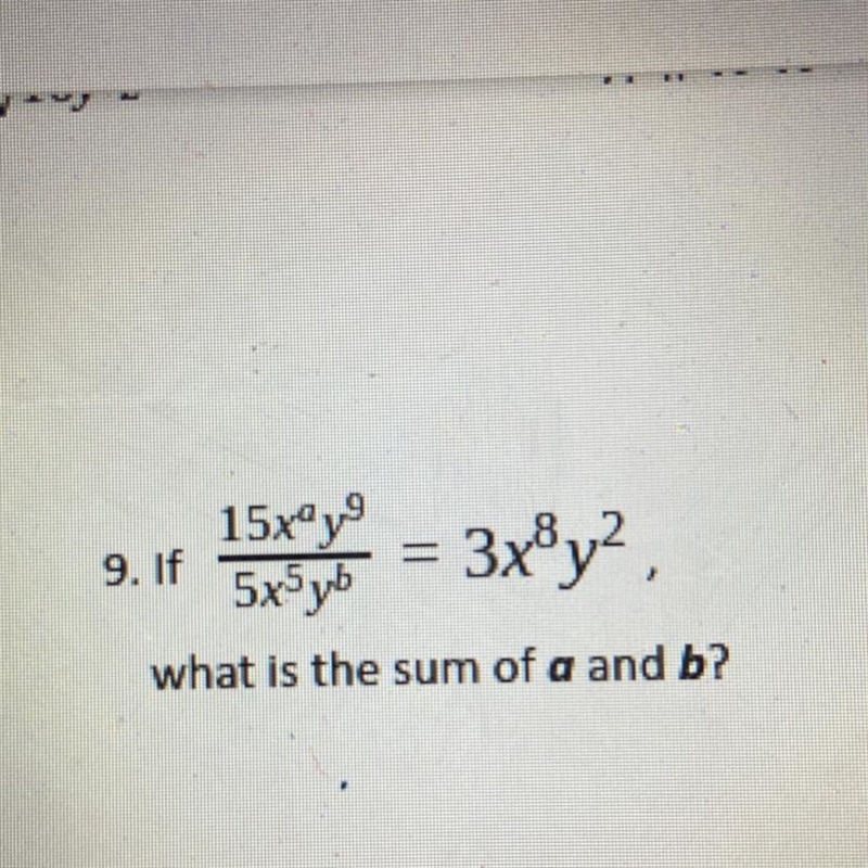 What is the sum of a and b?-example-1