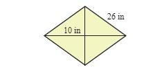 Find the area of the rhombus pls?-example-1