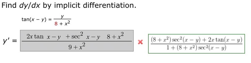 Can someone thoroughly explain this implicit differentiation with a trig function-example-1